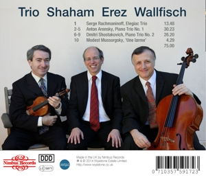 shaham/erez/wallfisch - klaviertrios (Back)