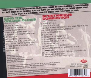shirelles,the - sing the golden oldies/spontaneous combu (Back)