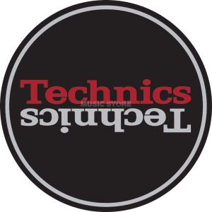 slipmats technics - black/red logo