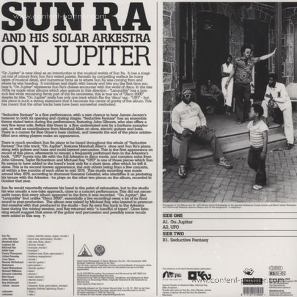 sun ra - on jupiter (Back)