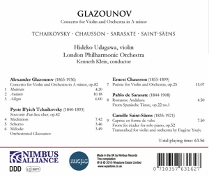 udagawa,hideko/klein,kenneth/london po - konzerte f�r violine und orchester (Back)