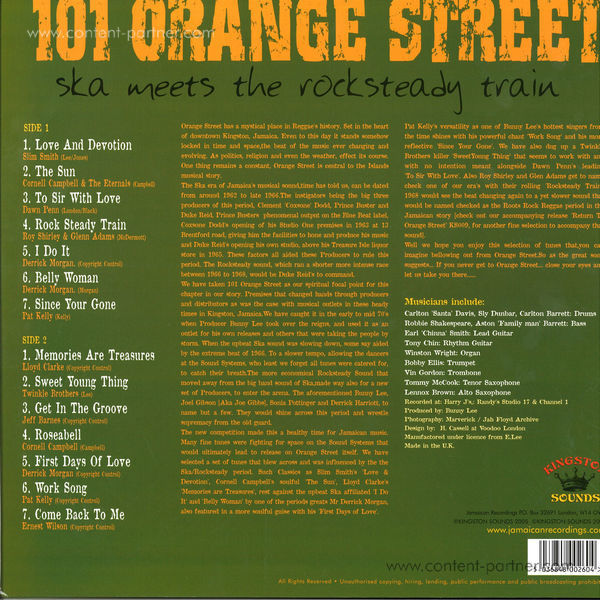 various - 101 orange street (Back)