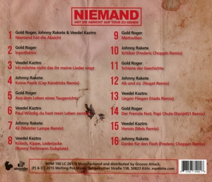 veedel kaztro/rake,johnny/gold roger... - niemand hat die absicht auf tour zu gehe (Back)