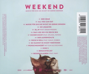 weekend - musik f�r die die nicht so gerne denken (Back)