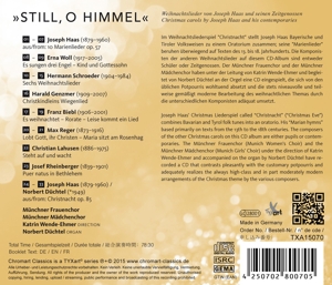 wende-ehmer/d�chtel/m�nchner frauen - still,o himmel-weihnachtslieder (Back)