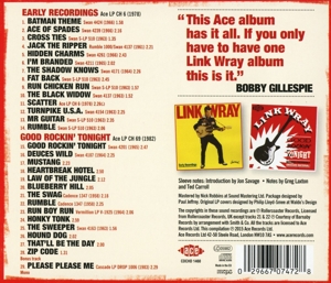 wray,link - early recordings/good rockin tonight (Back)