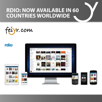 Rdio: Now available in 60 countries