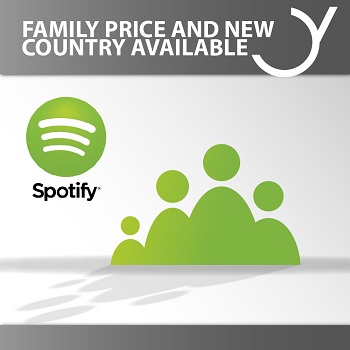 Familientarif und neues Land für Spotify