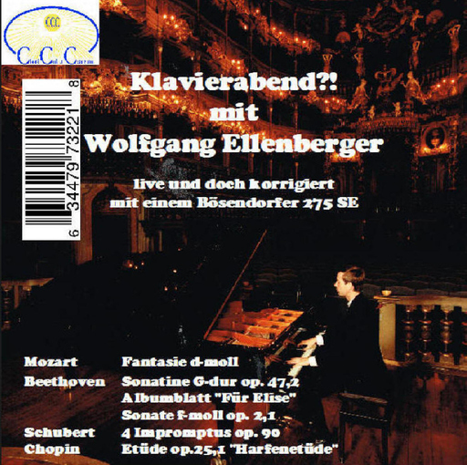 Wolfgang Ellenberger - Wolfgang Ellenberger - Klavierabend
