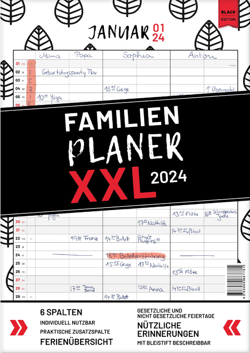 Heisenberg, Sophie - XXL Wand-Familienplaner 2024  DIN A3