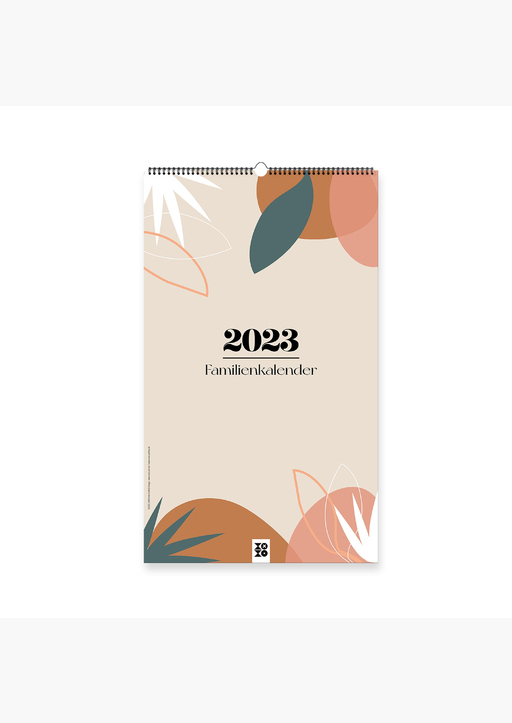 XOXO Arte; Garschhammer, Anja - Design Familienkalender 2023