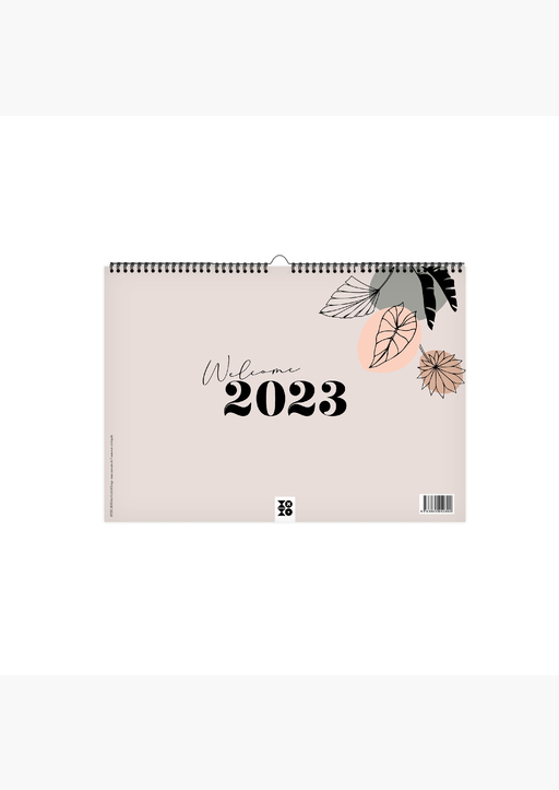 XOXO Arte; Garschhammer, Anja - Kalender 2023, "leaves lineart"