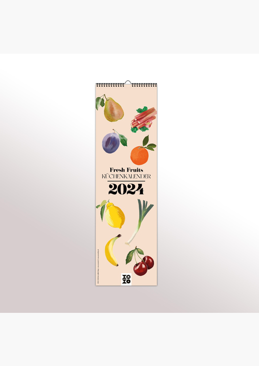 XOXO Arte; Garschhammer, Anja - Design Familienkalender 2024 "Fresh Fruits"