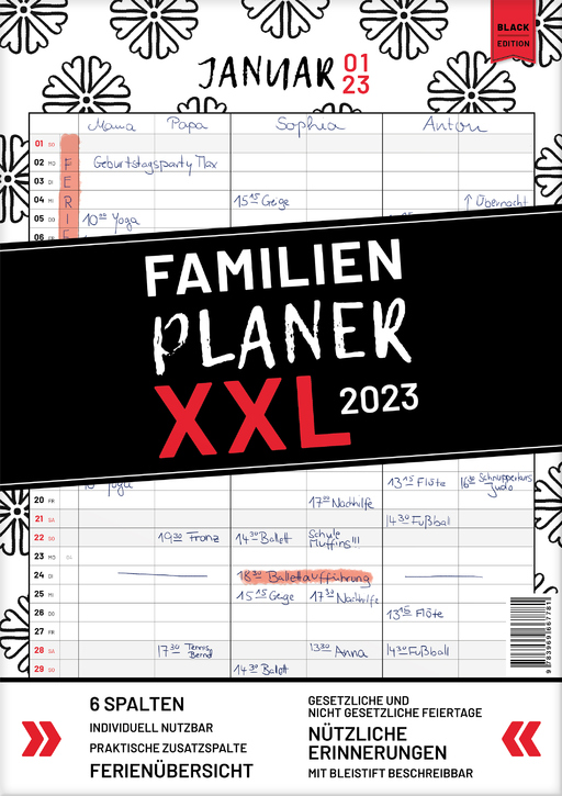 Heisenberg, Sophie - Heisenberg, Sophie - XXL Wand-Familienplaner 2024  DIN A3